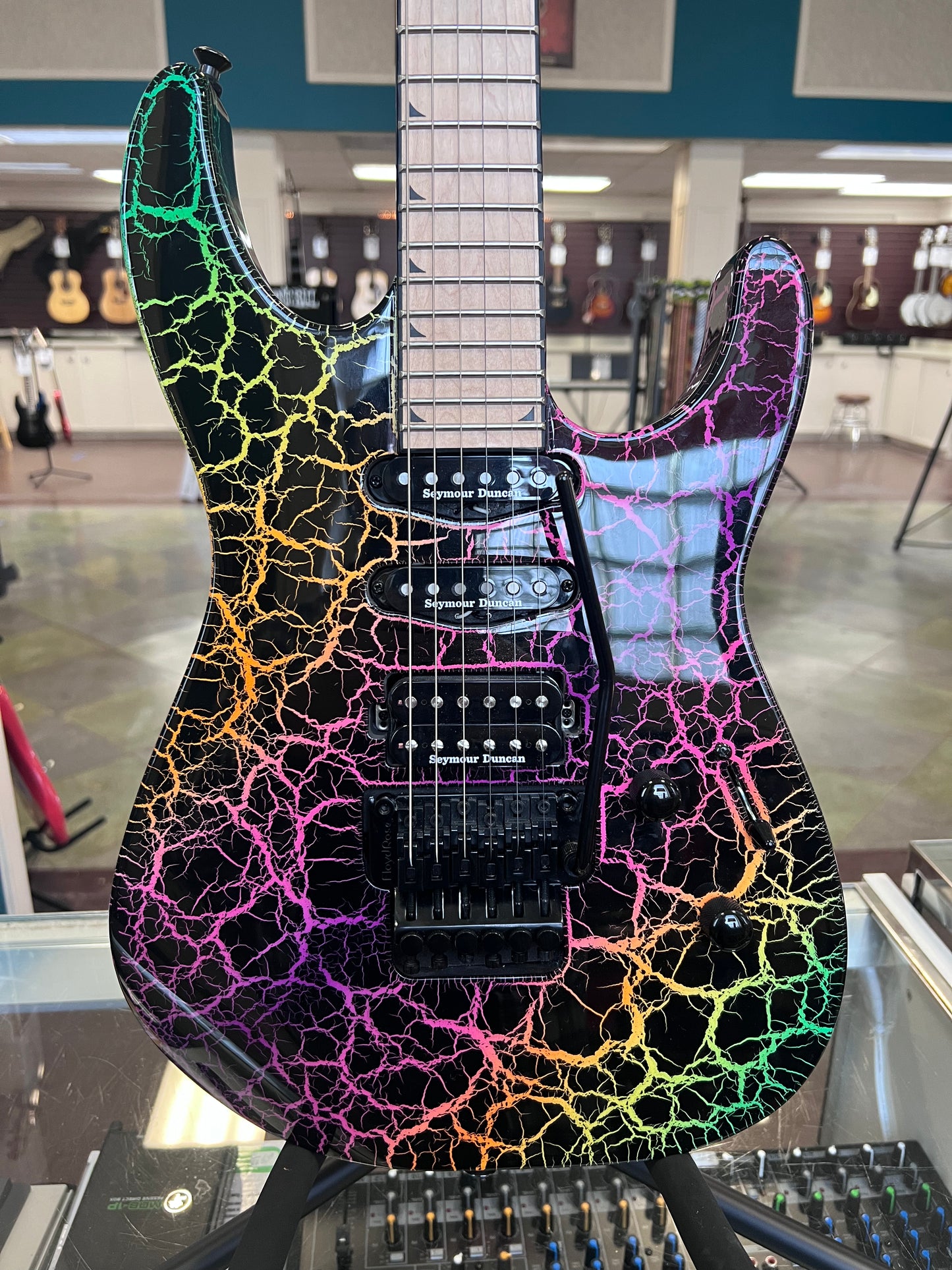 Jackson Pro Series Soloist Rainbow Crackle SL3M
