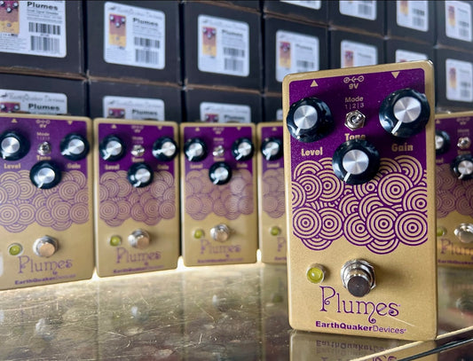 EarthQuaker Devices Plumes Metallic Gold/Purple 2023- Guitar Vault Exclusive